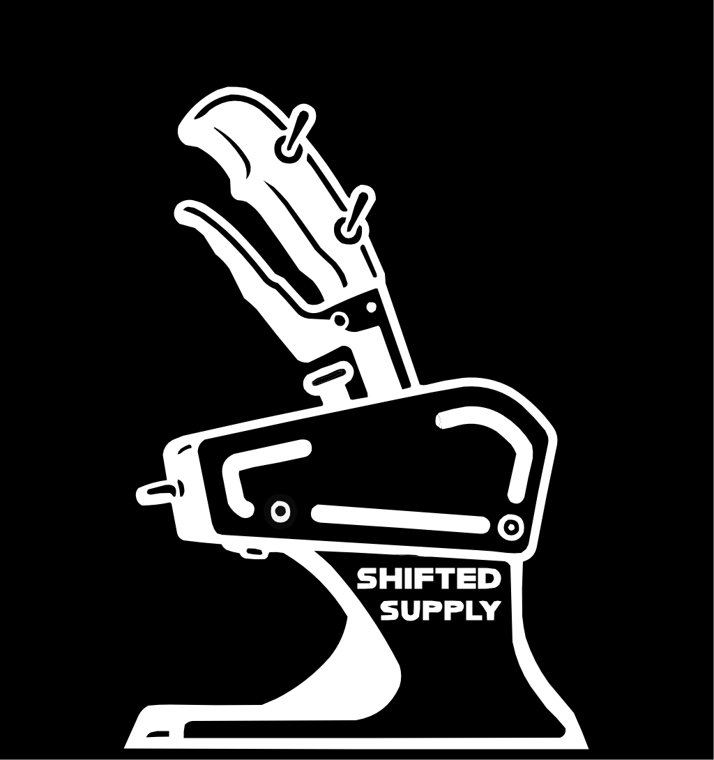 White Shifted Sticker 5x7